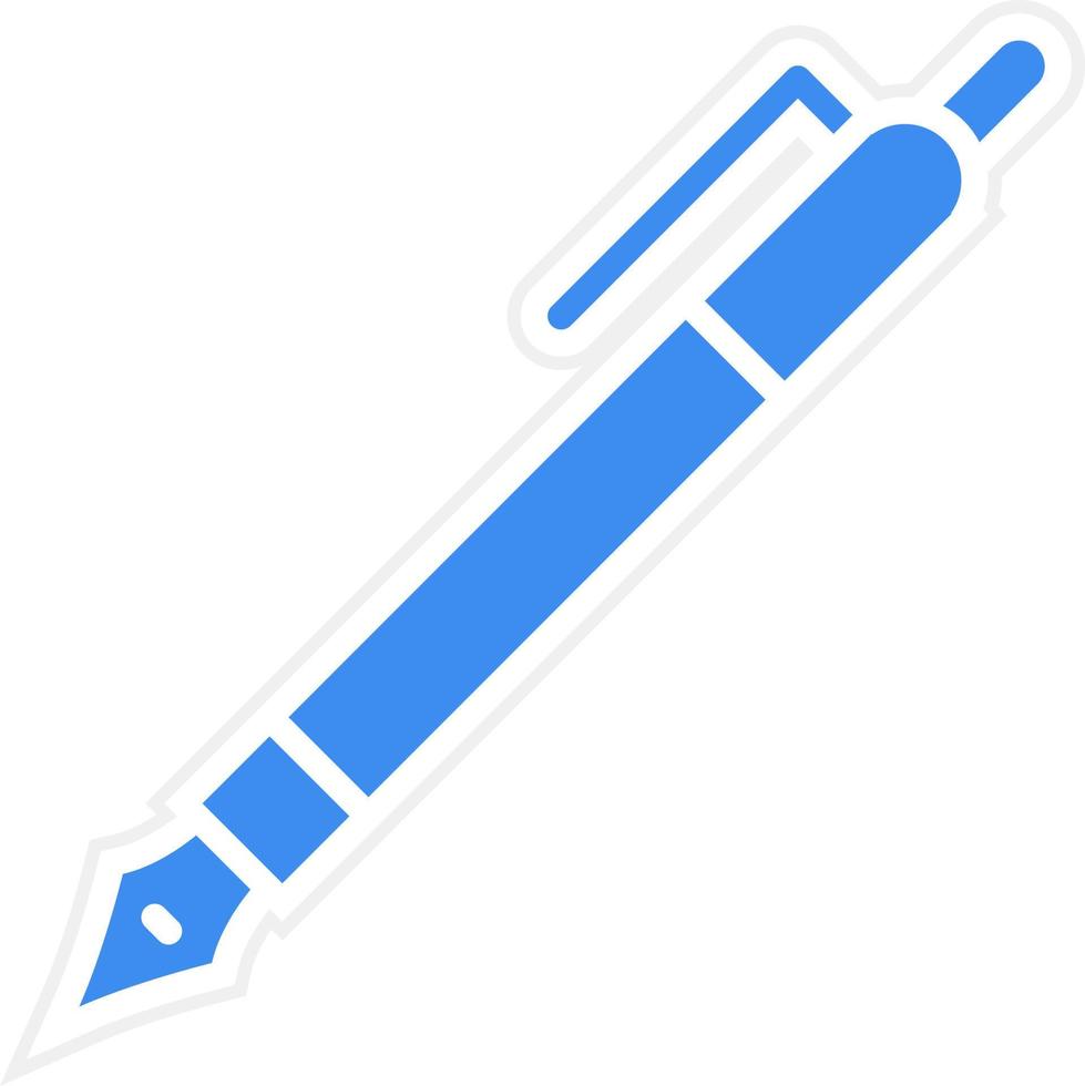 pen pictogramstijl vector