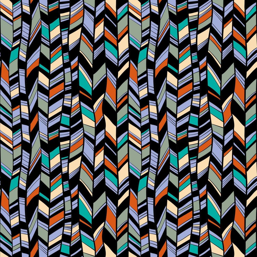 naadloos patroon met abstract veren vector