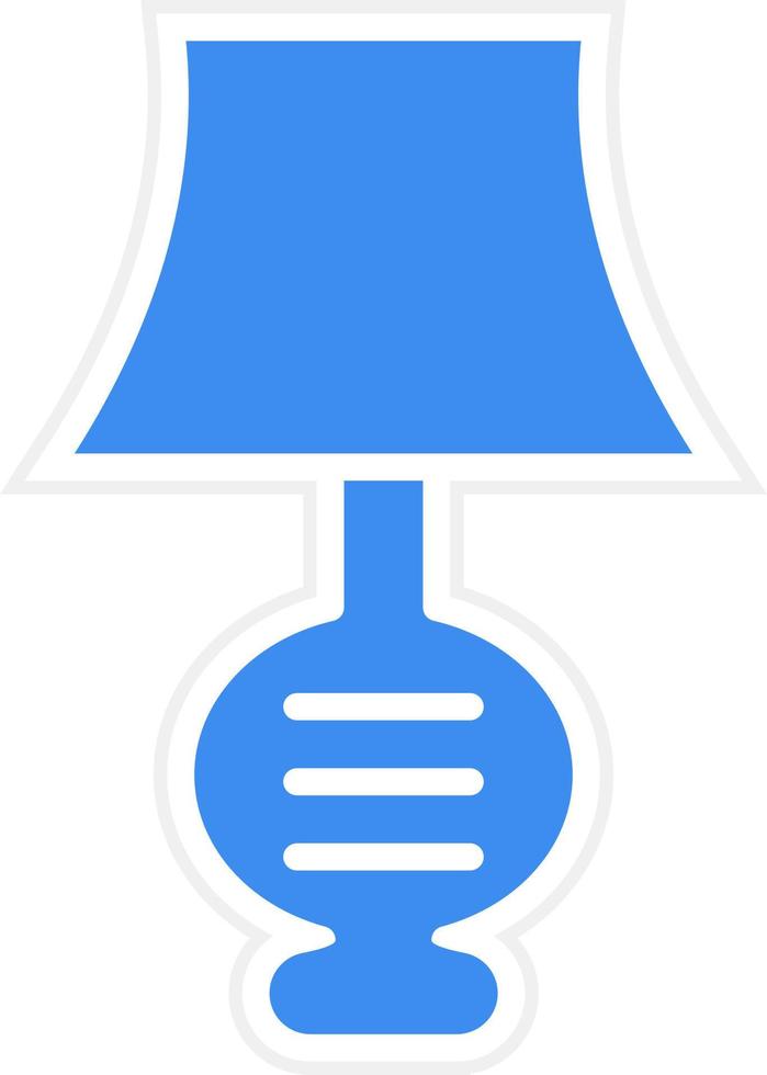 lamp pictogramstijl vector