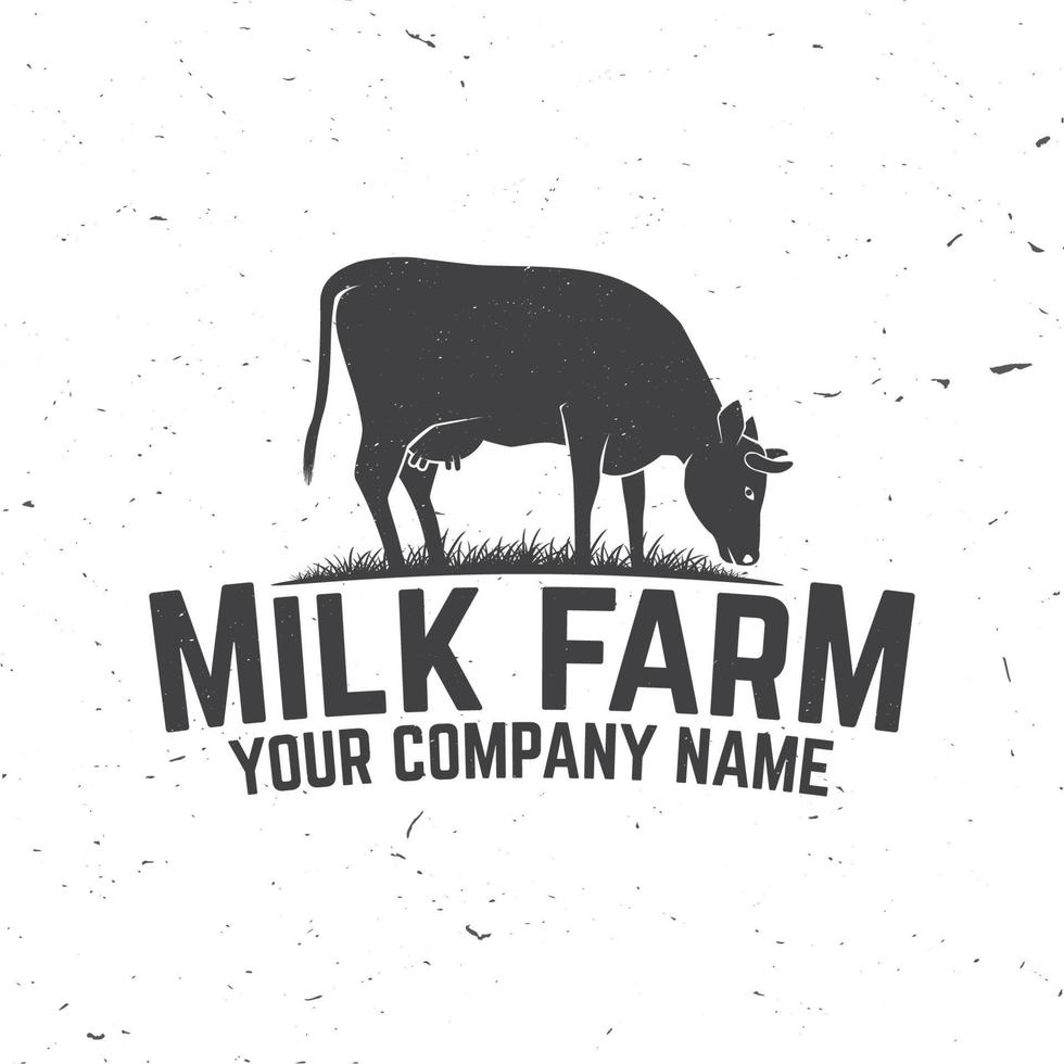 melk boerderij insigne of label. vector