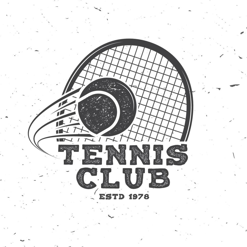 tennis club. vector illustratie.