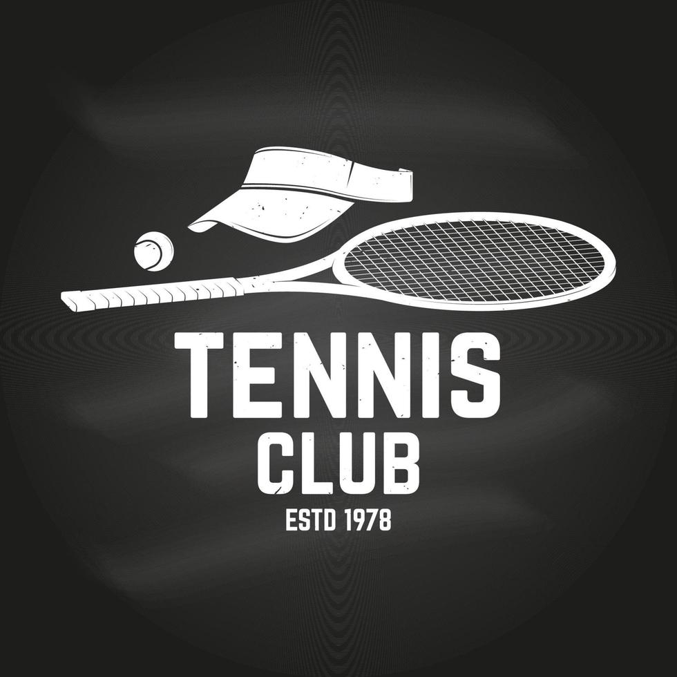 tennis club. vector illustratie.