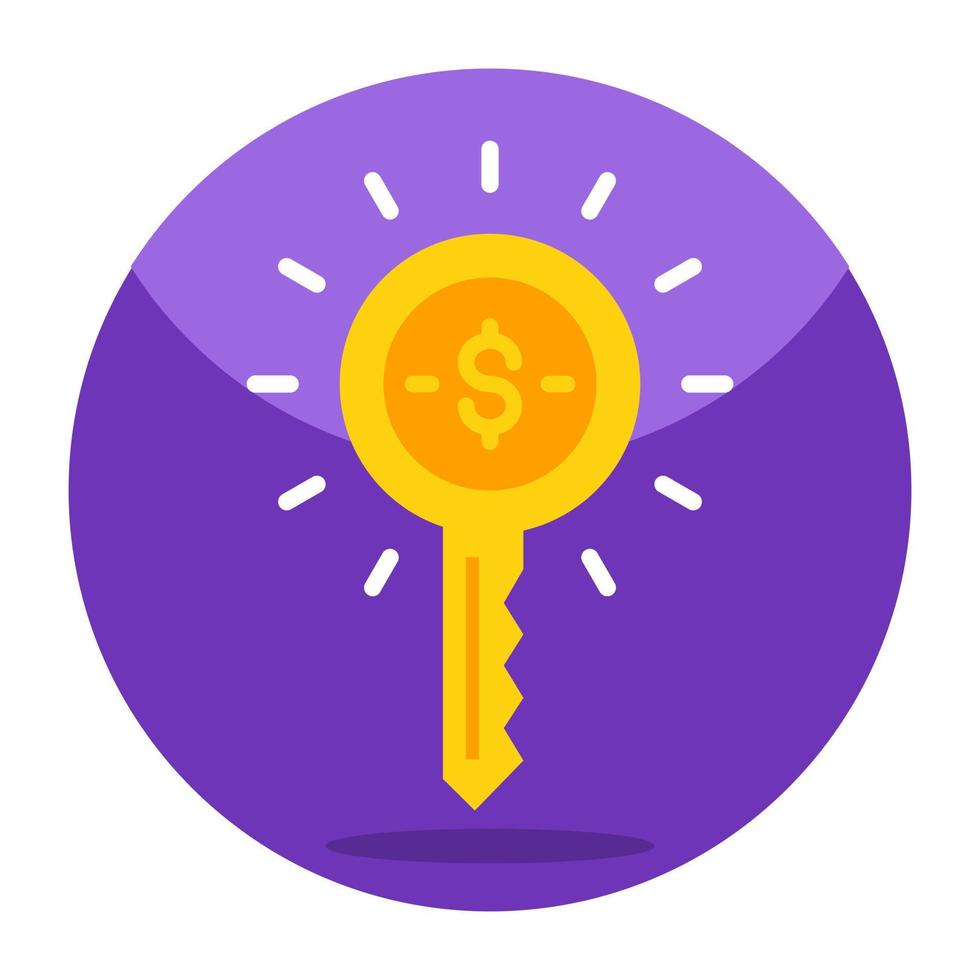 premie downloaden icoon van financieel sleutel vector