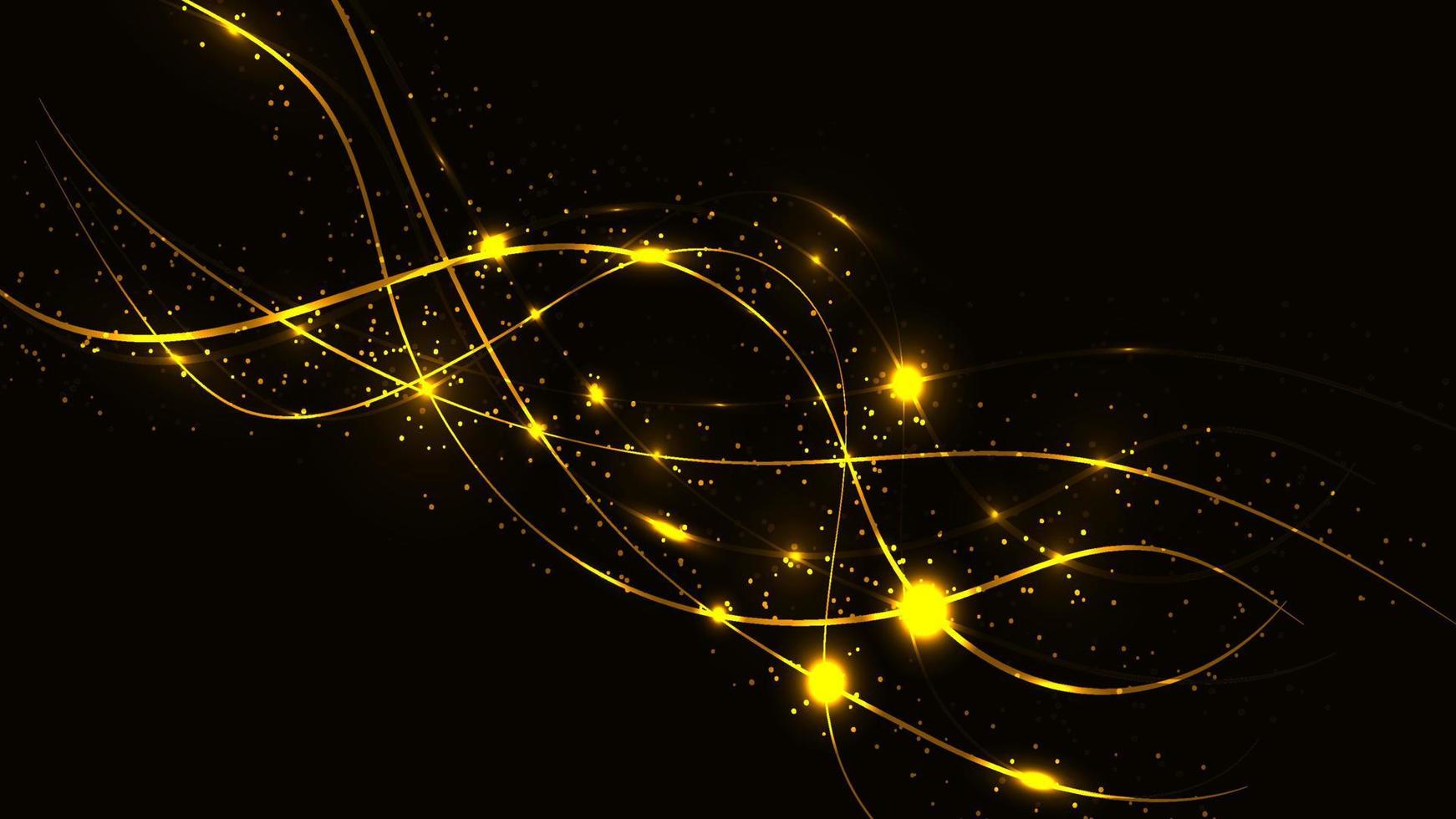 abstract geel mooi digitaal modern magisch glimmend elektrisch energie laser neon structuur met lijnen en golven strepen, achtergrond vector