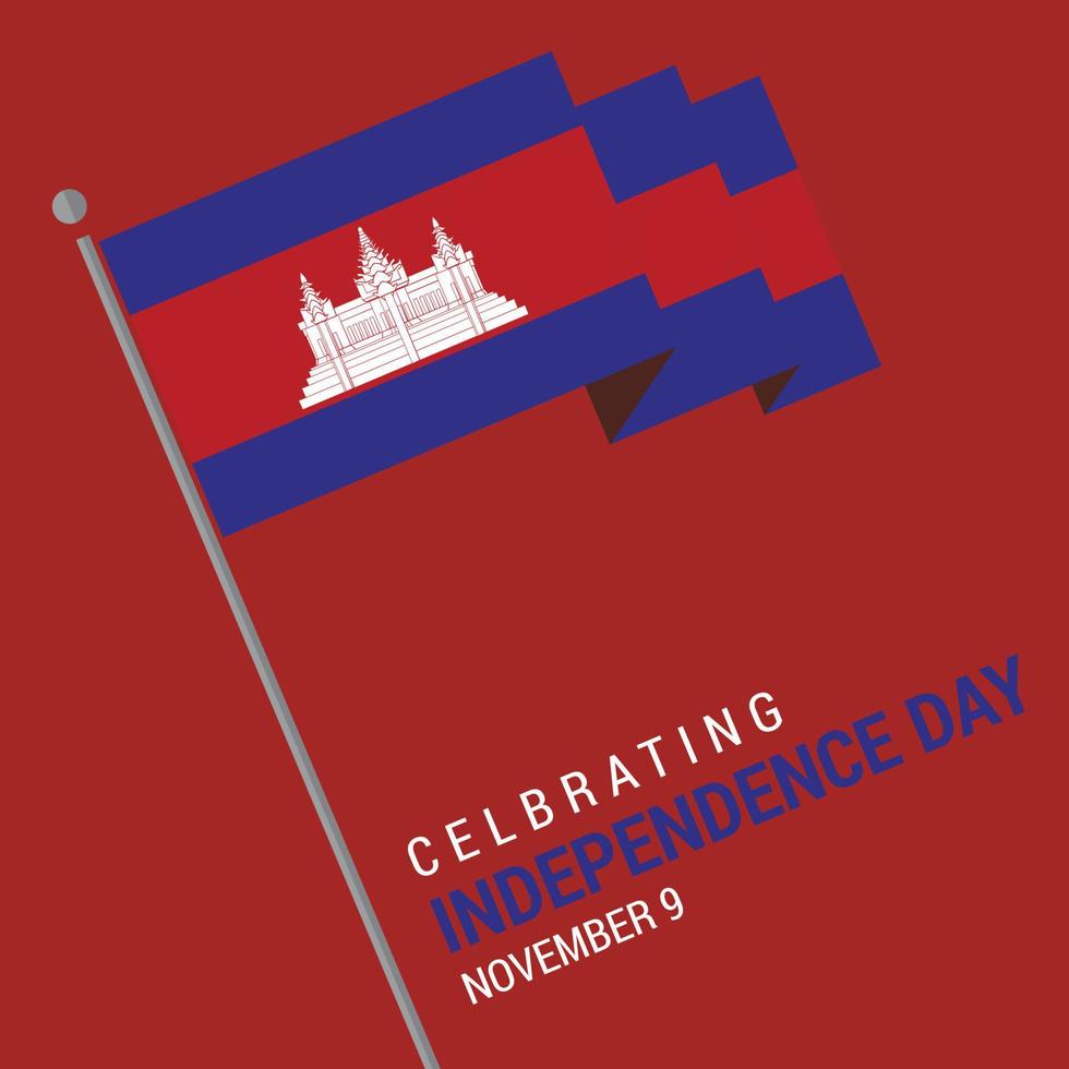 Cambodja vlag ontwerp vector