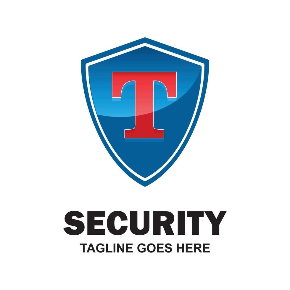 alfabetisch logo van veiligheid compnay en typografie vector