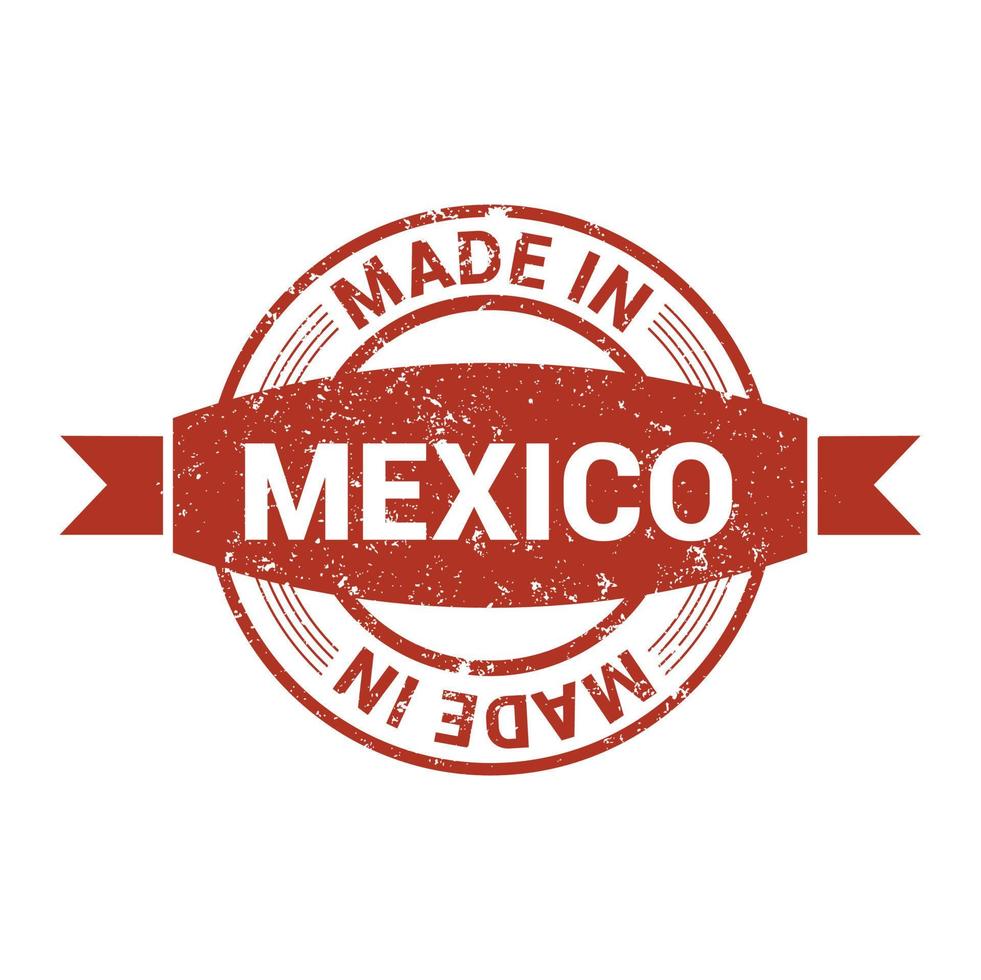 gemaakt in Mexico vlag ontwerp vector
