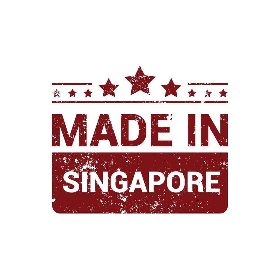 Singapore postzegel ontwerp vector