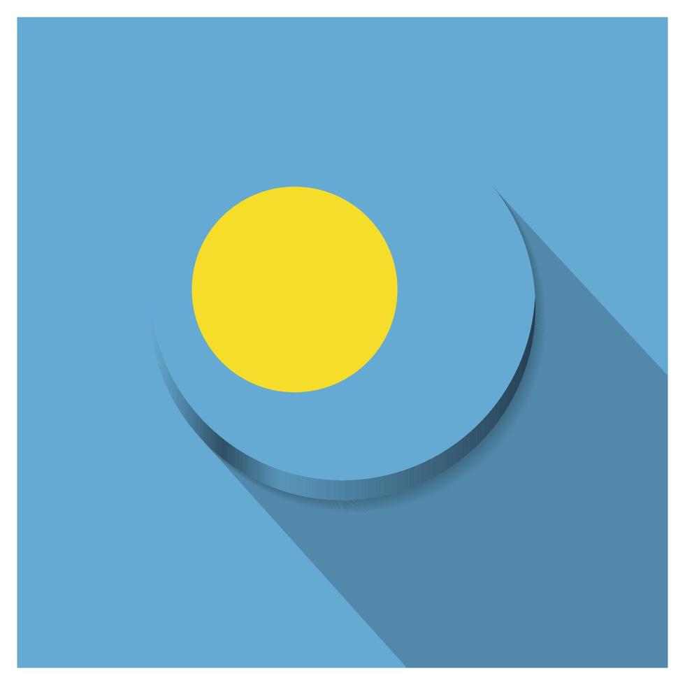 Palau vlaggen ontwerp vector