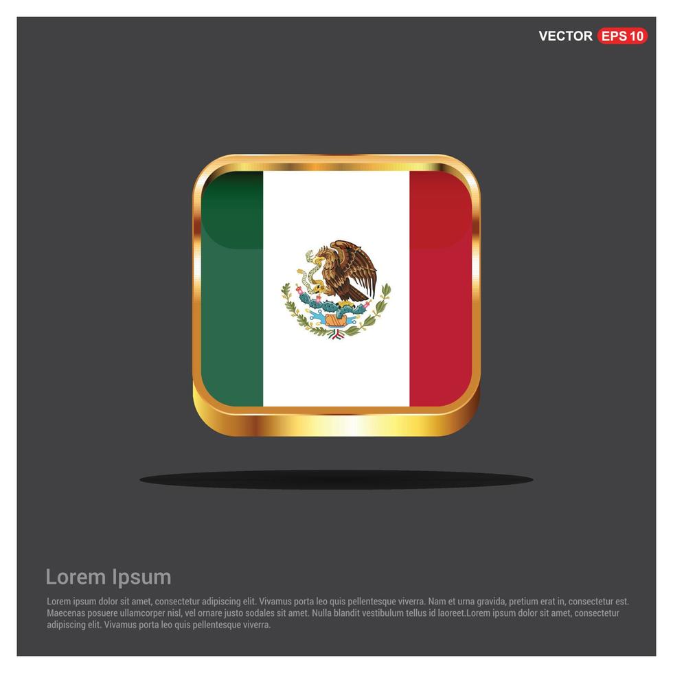 Mexico vlag ontwerp vector