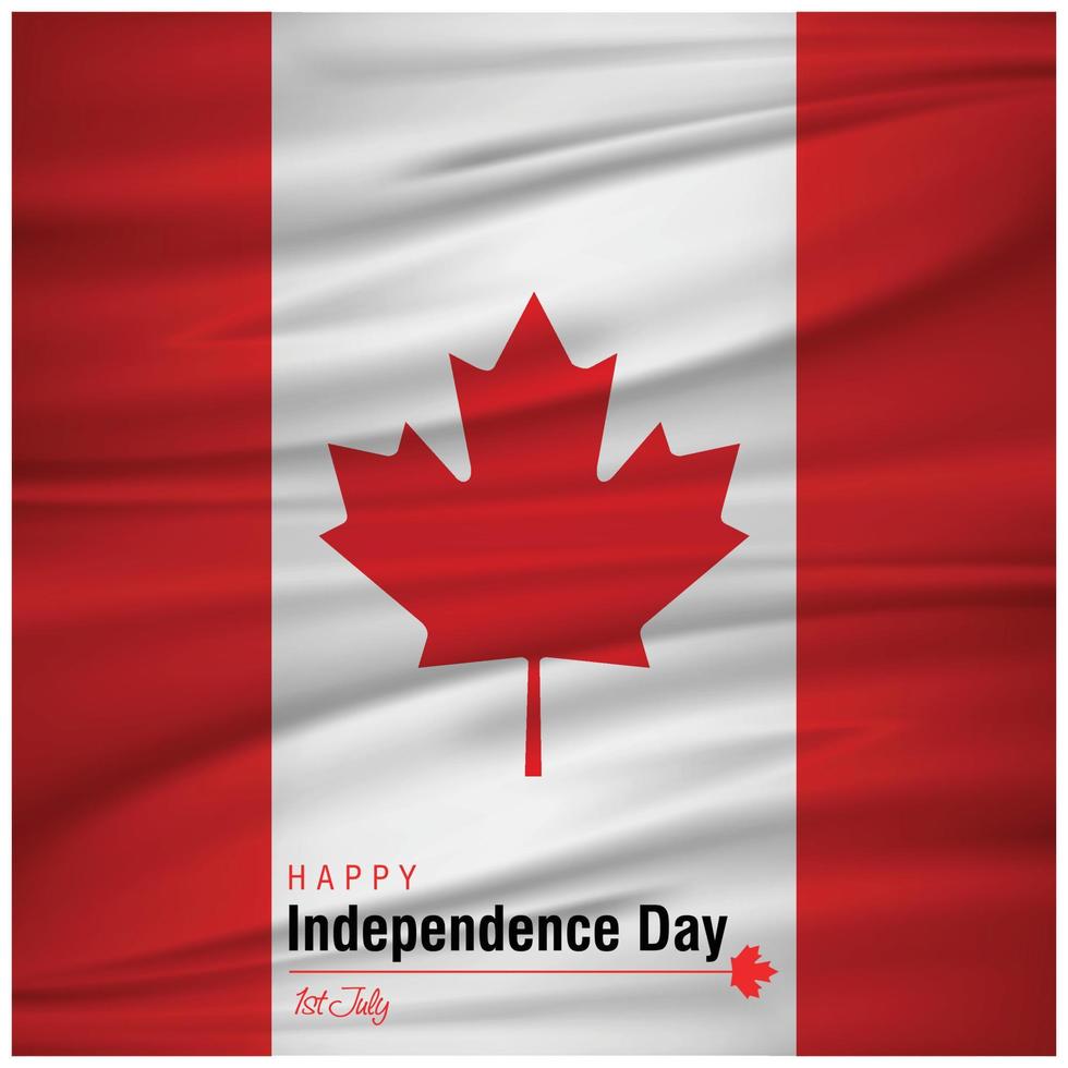 Canada onafhankelijkheid dag ontwerp kaart vector