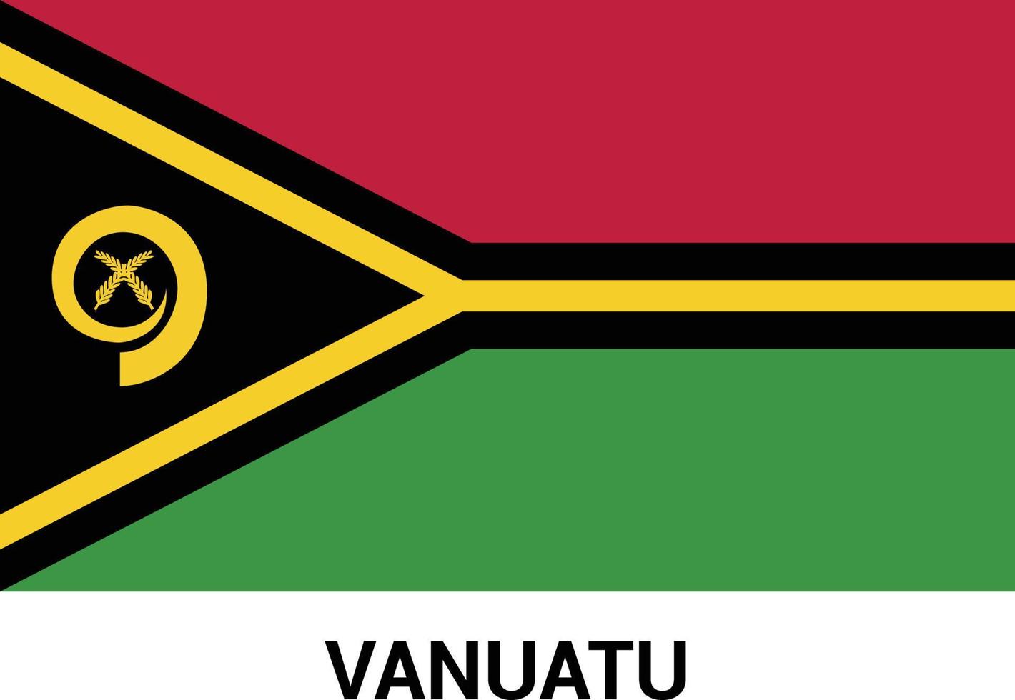 vanuatu vlag ontwerp vector