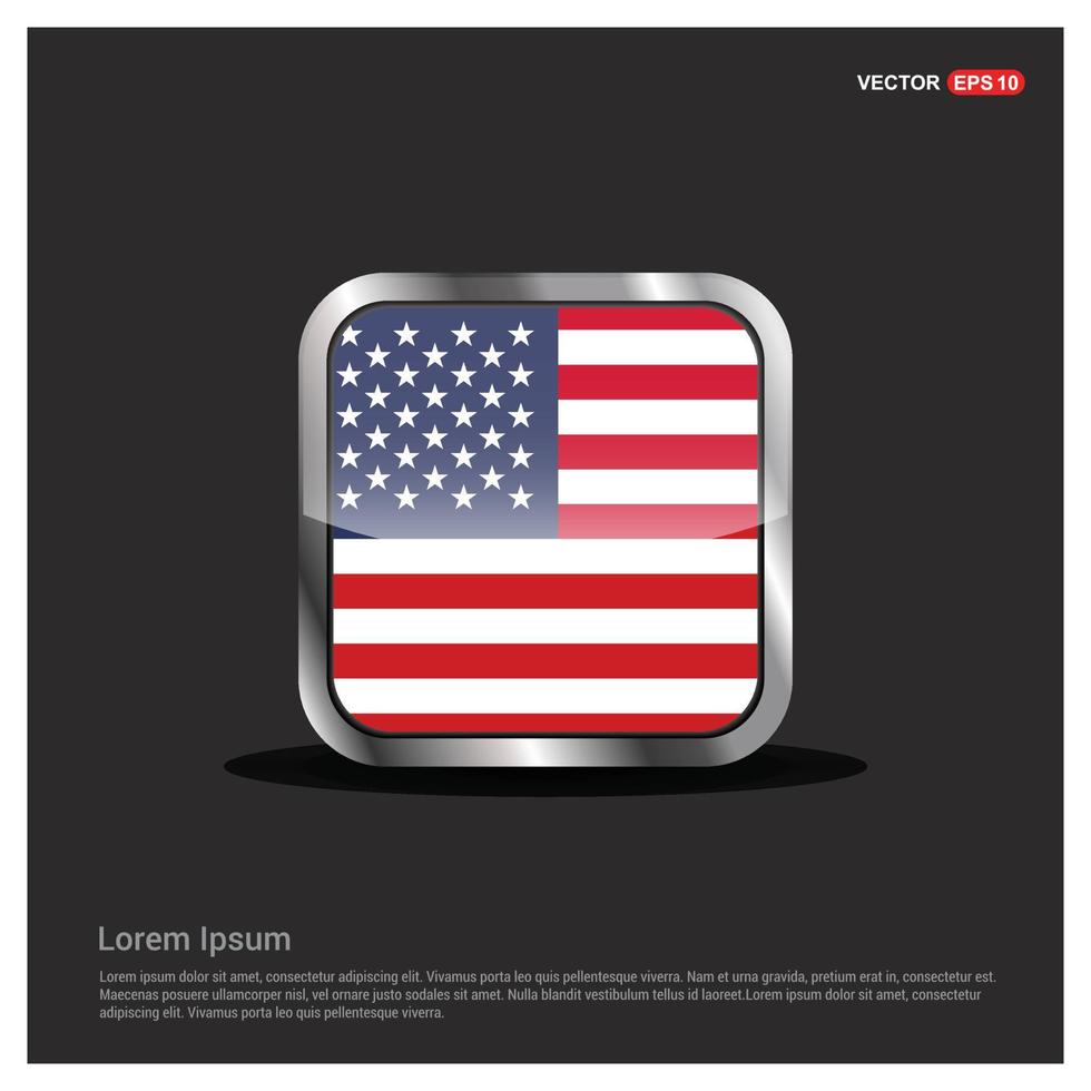 Verenigde Staten van Amerika vlag ontwerp vector
