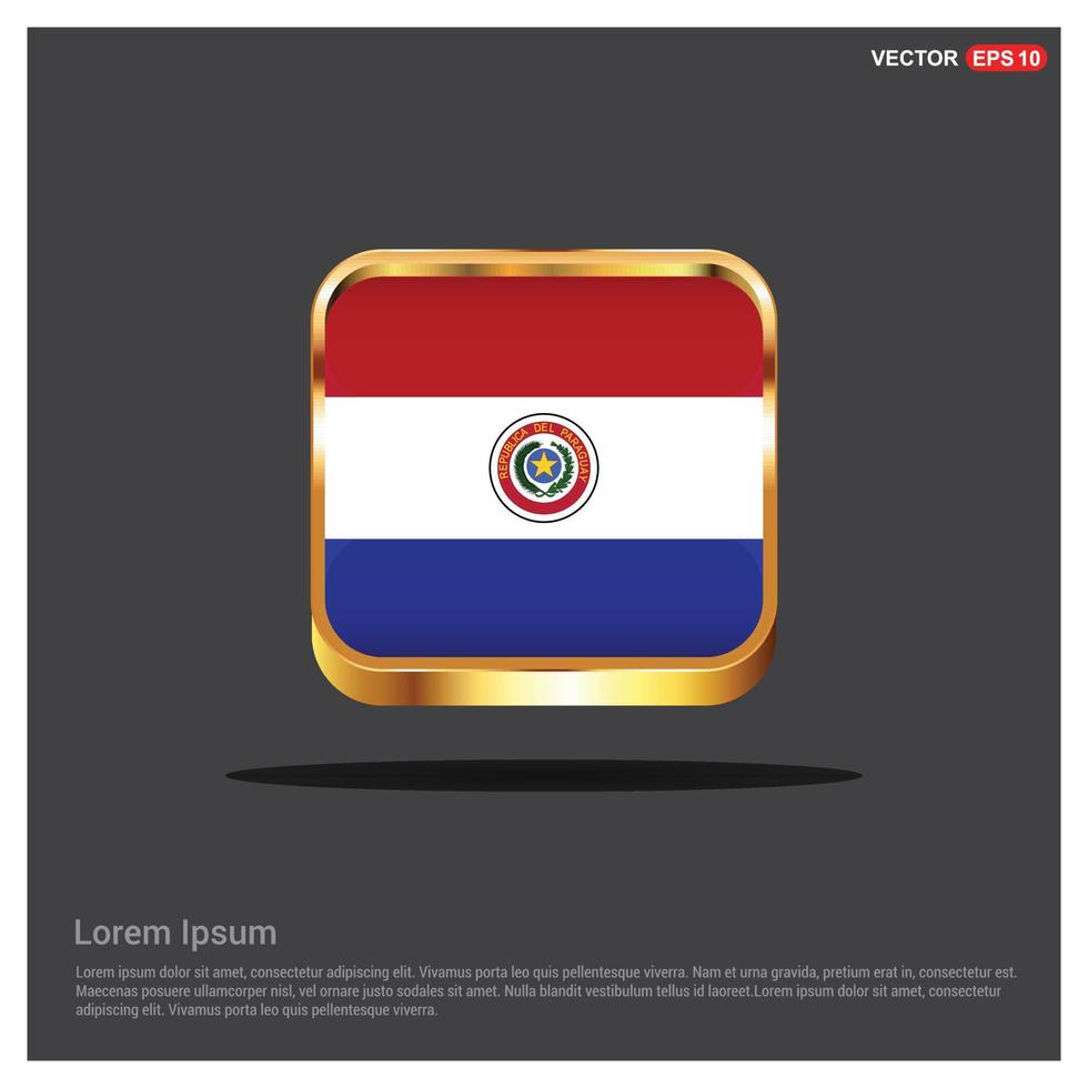 Paraguay vlaggen ontwerp vector