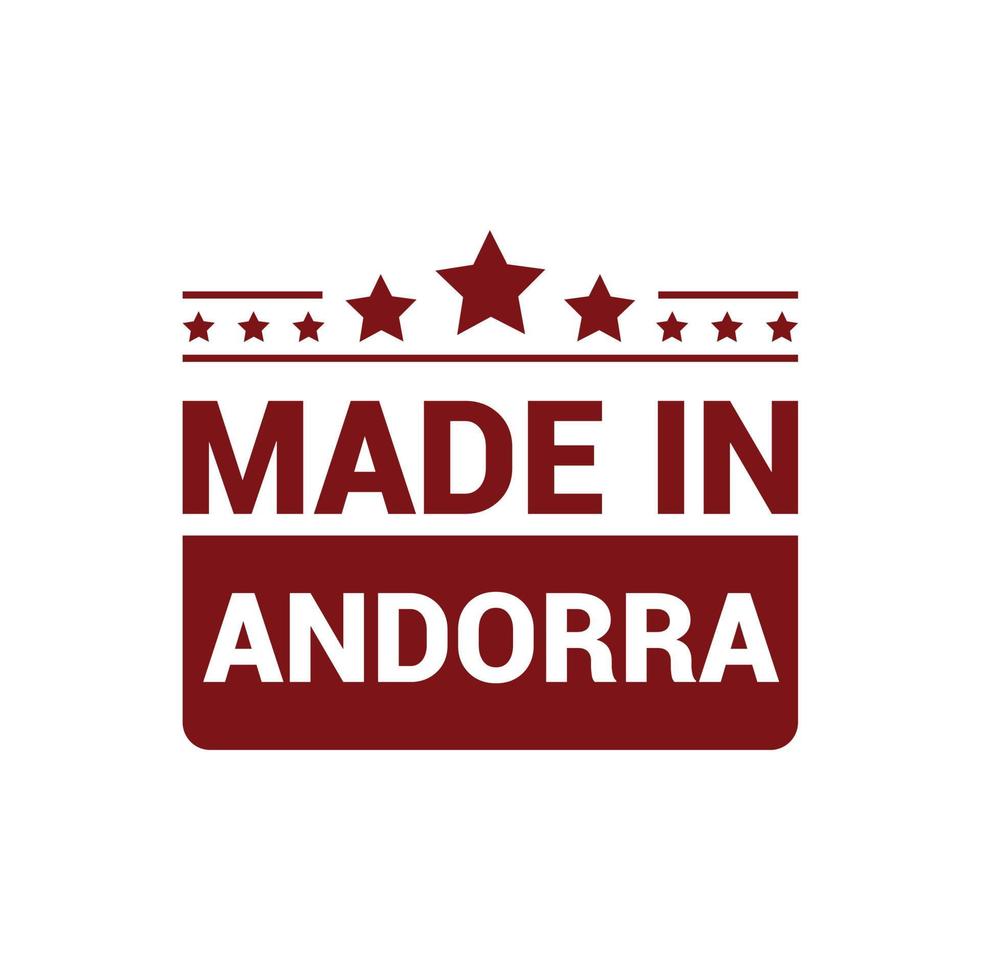 Andorra postzegel ontwerp vector