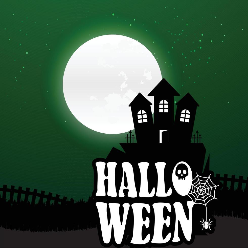 gelukkig halloween eng nacht achtergrond vector