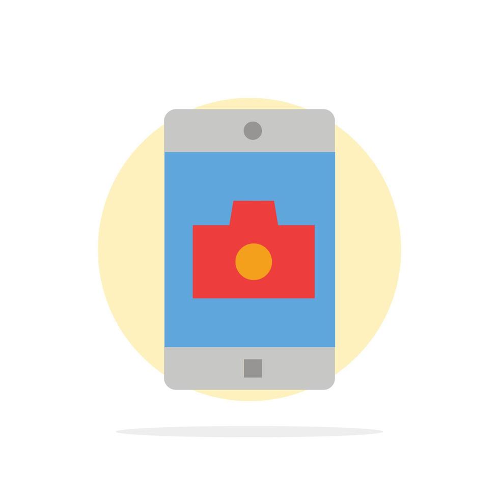 toepassing mobiel mobiel toepassing camera abstract cirkel achtergrond vlak kleur icoon vector