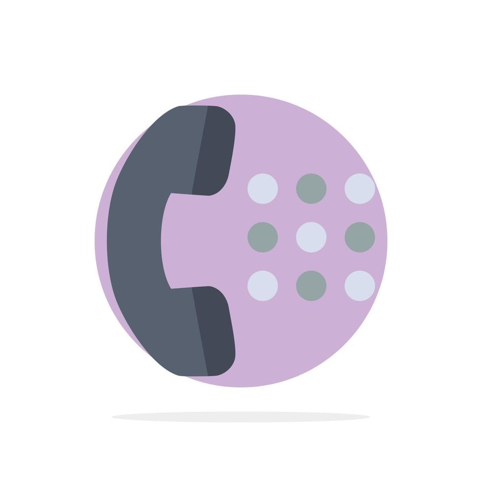 apps telefoontje wijzerplaat telefoon abstract cirkel achtergrond vlak kleur icoon vector
