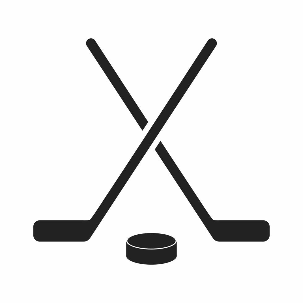 hockey vlak stijl icoon vector