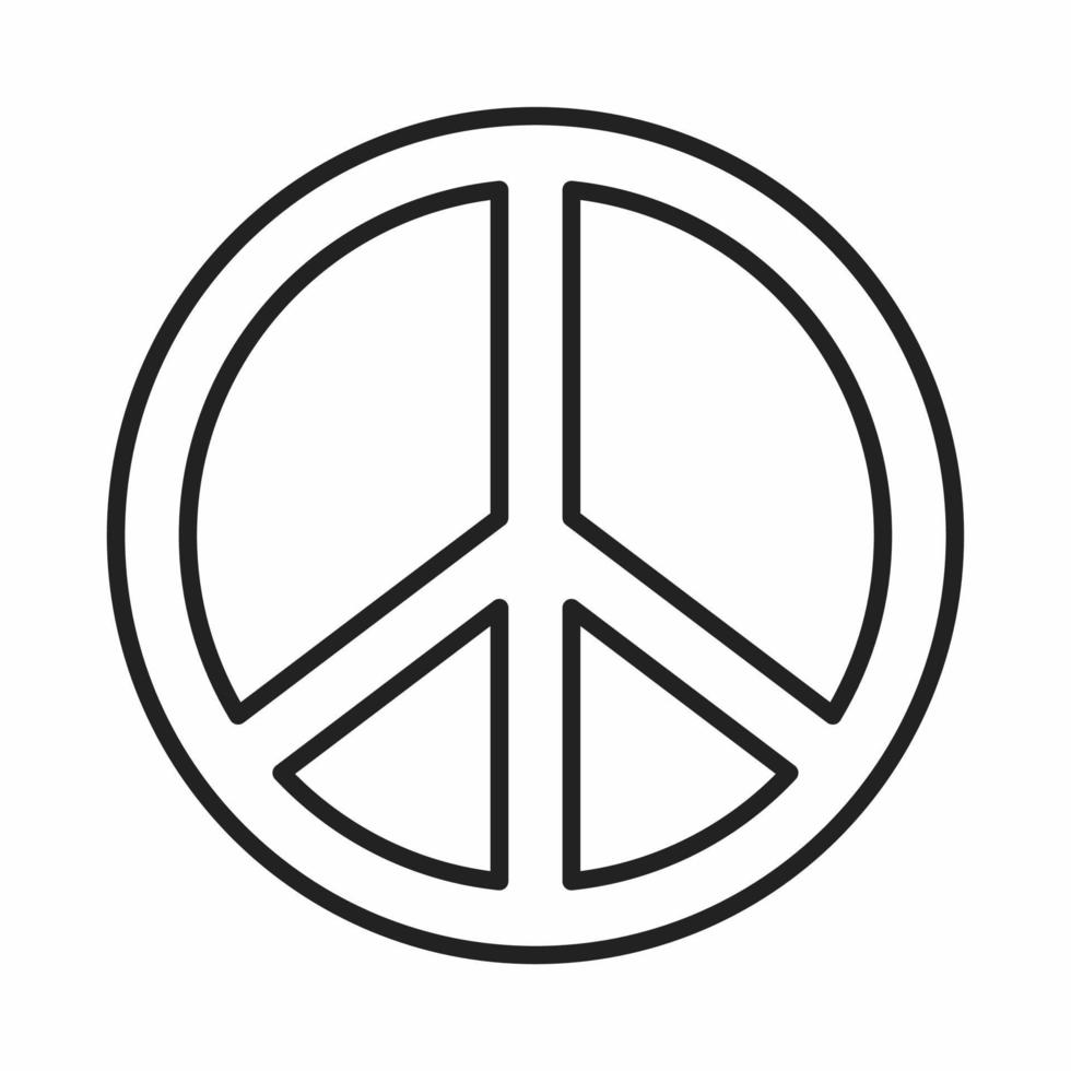 vrede schets stijl symbool vector