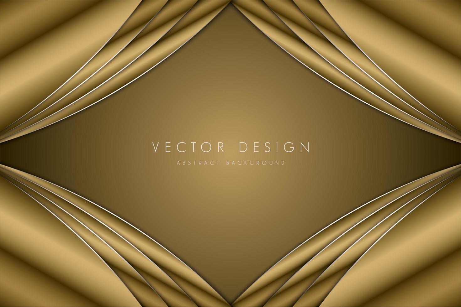 luxe metallic gouden diamanten frame vector