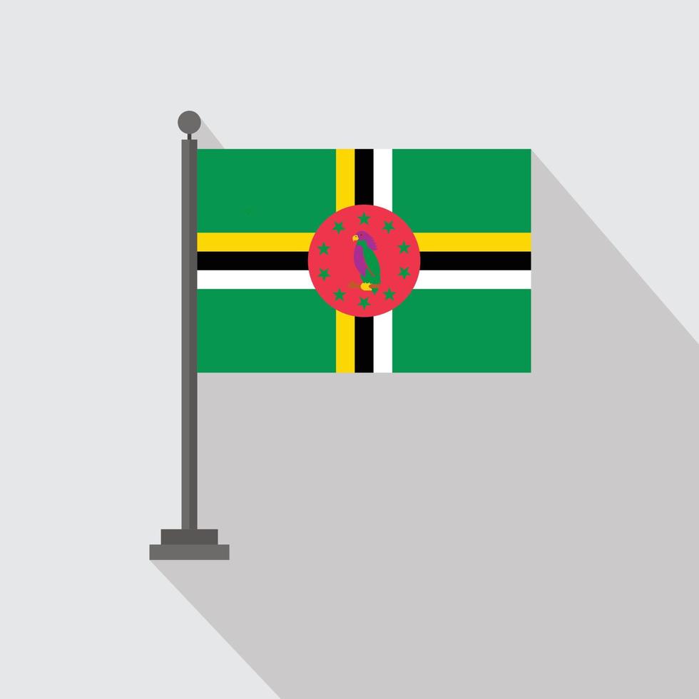 land vlag met creatief ontwerp vector