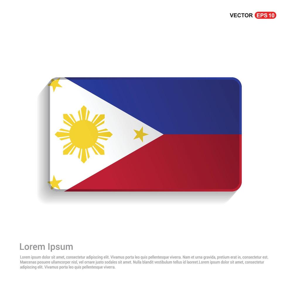 phillipines vlaggen ontwerp vector