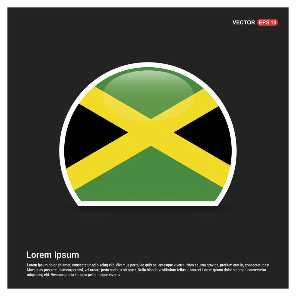 Jamaica vlag ontwerp vector