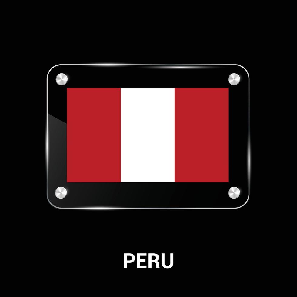 Peru vlaggen ontwerp vector