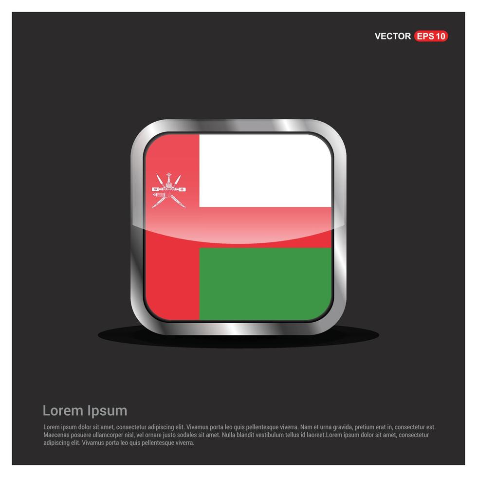 Oman vlag ontwerp vector