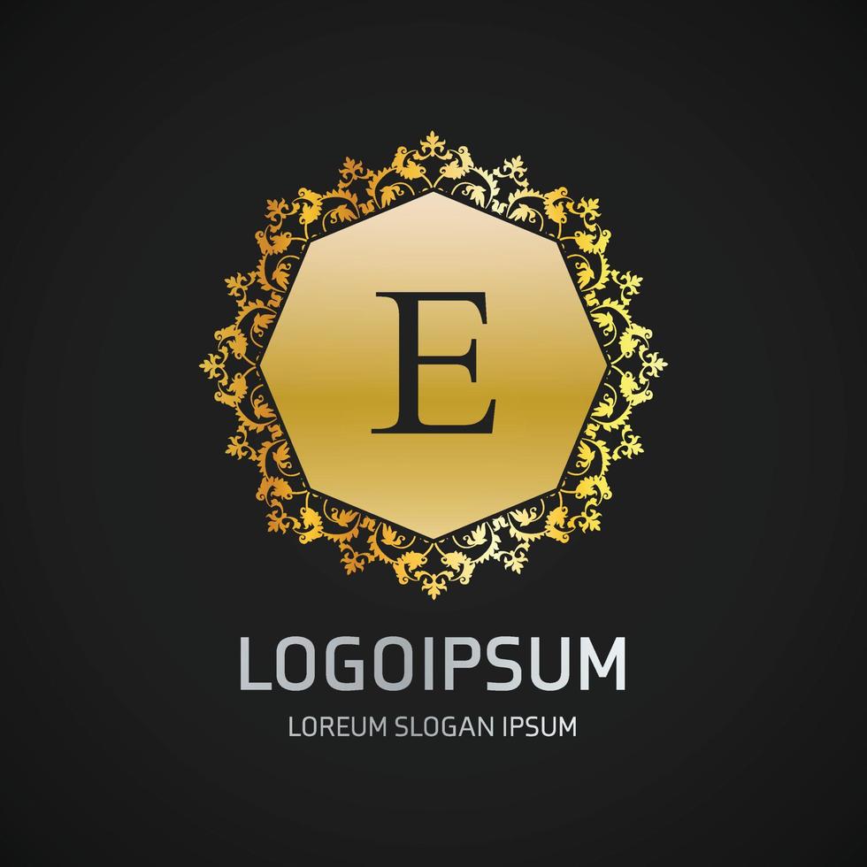 alfabetisch logo ontwerp met elegent ontwerp en typografie vector