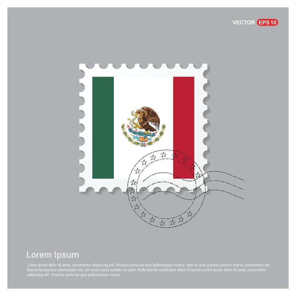 Mexico vlag ontwerp vector