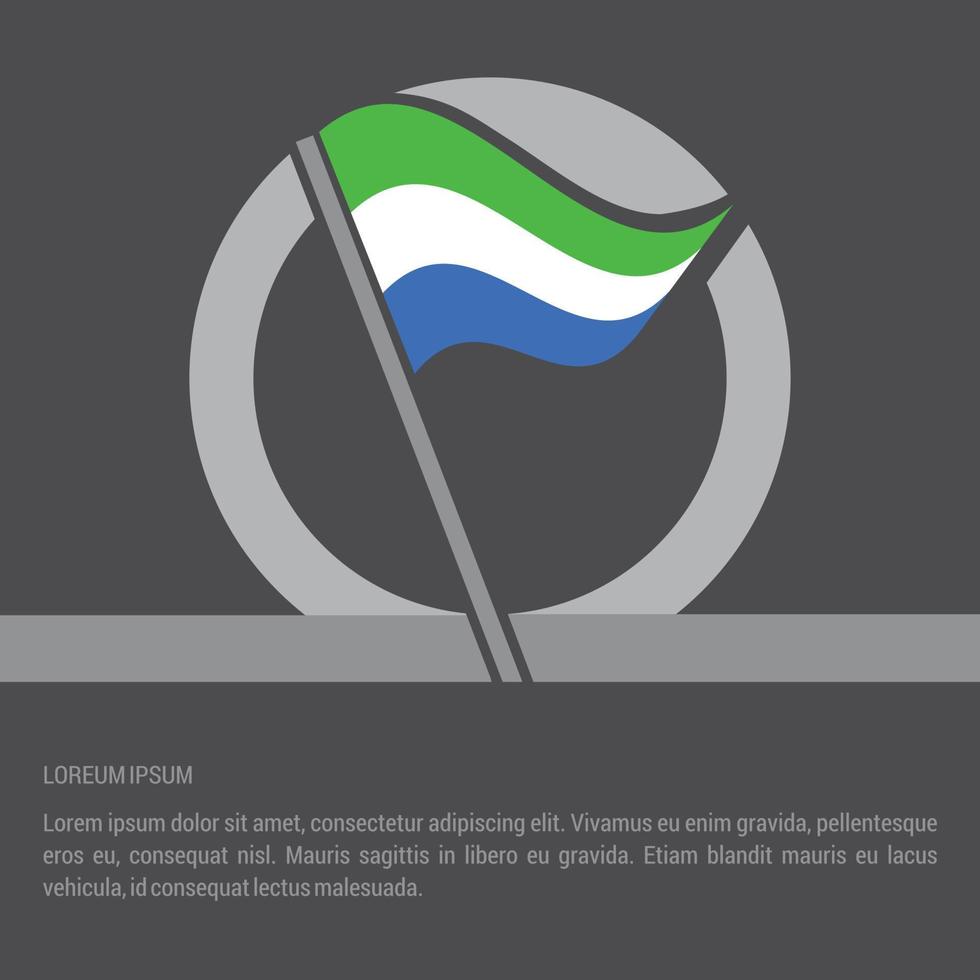 land vlag met creatief ontwerp vector