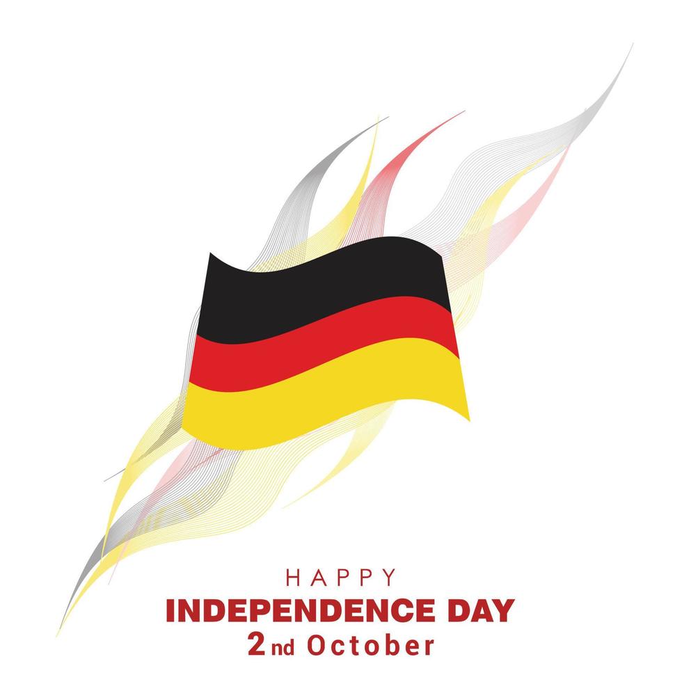 Duitsland onafhankelijkheid dag ontwerp vector