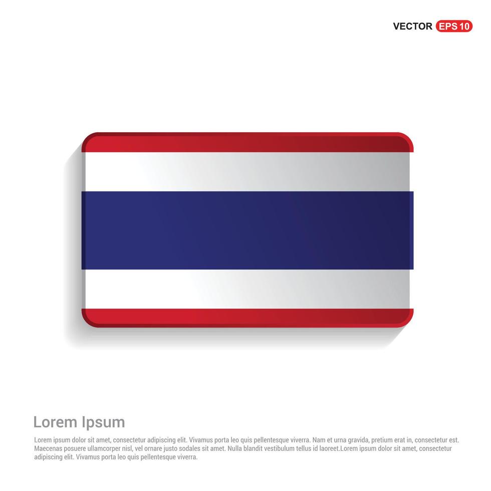 Thailand vlag ontwerp vector