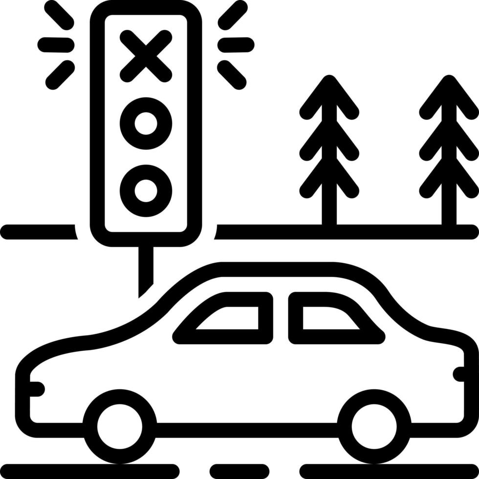 lijn icoon voor schenden vector