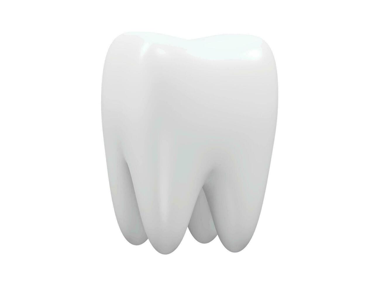 tanden icoon 3d geven illustratie vector