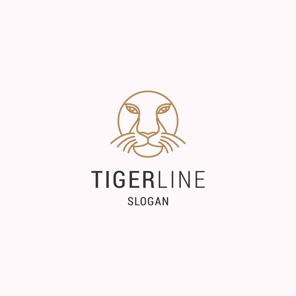 tijger logo icoon ontwerp sjabloon vector