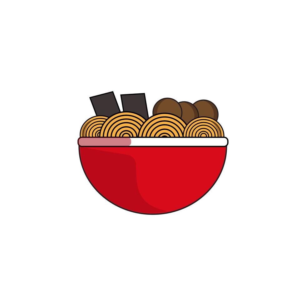 Japans ramen noodle voedsel geschikt voor gebruik net zo logo, affiches, menu's, enz. vector