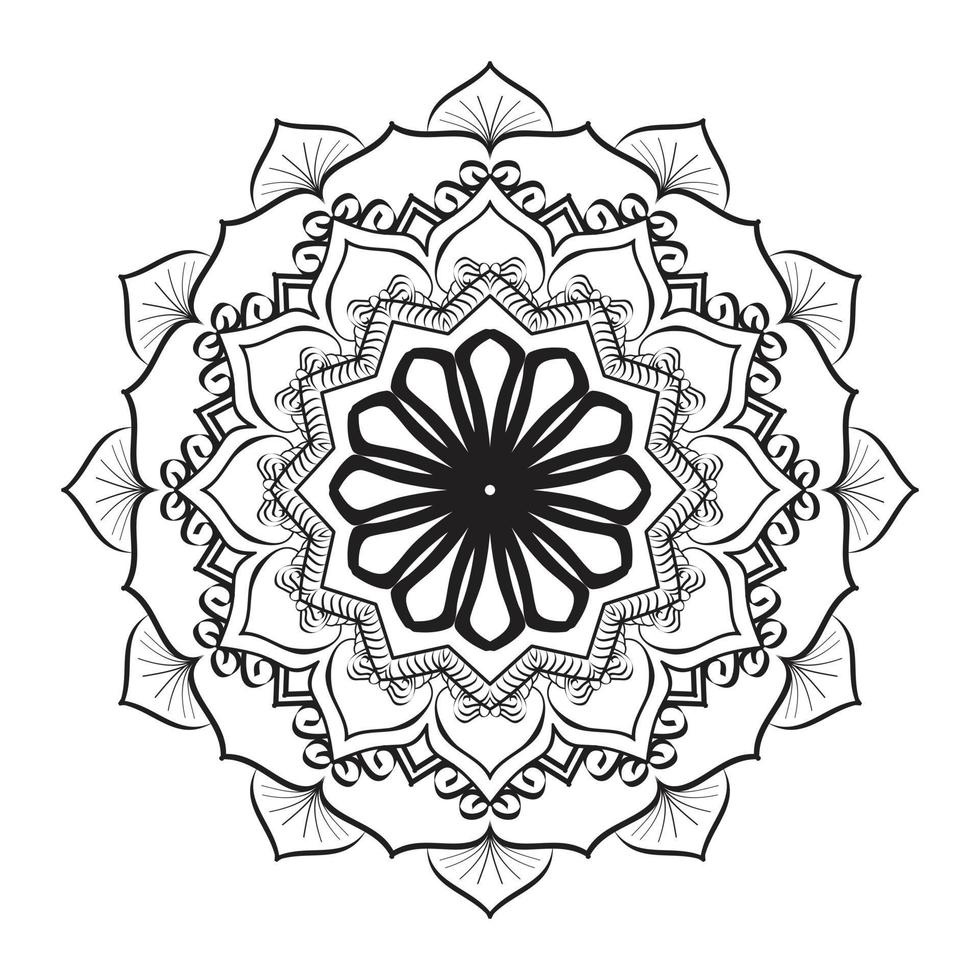 elegant mandala patroon ontwerp illustratie vector