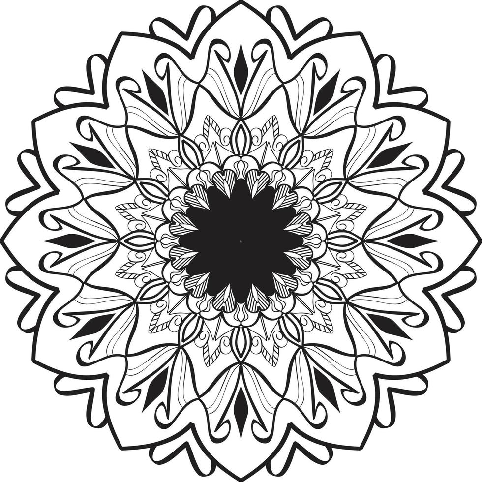 elegant mandala patroon ontwerp illustratie vector