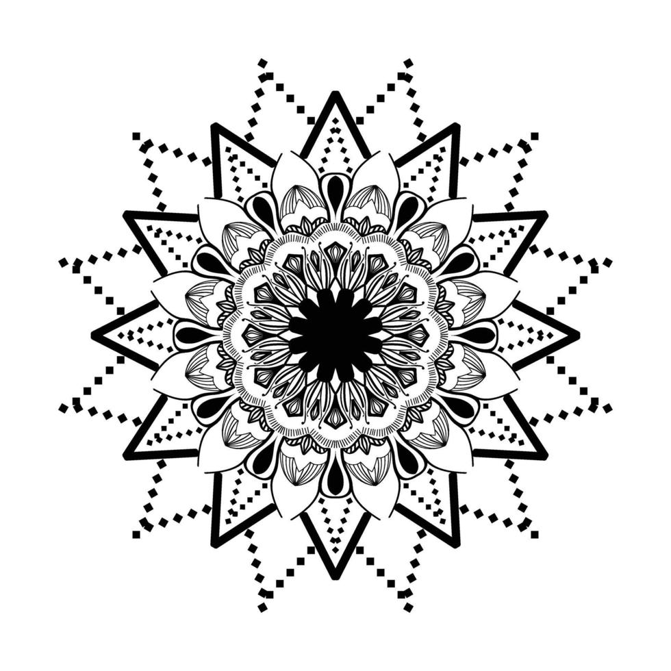 elegant mandala patroon ontwerp illustratie vector