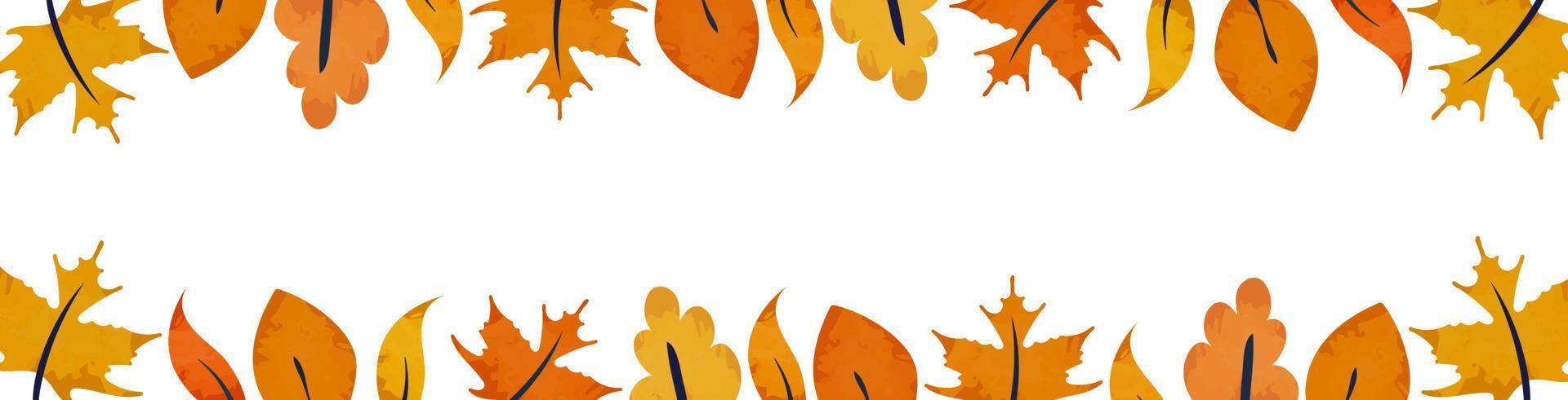 herfst bladeren achtergrond vector illustratie geïsoleerd Aan wit