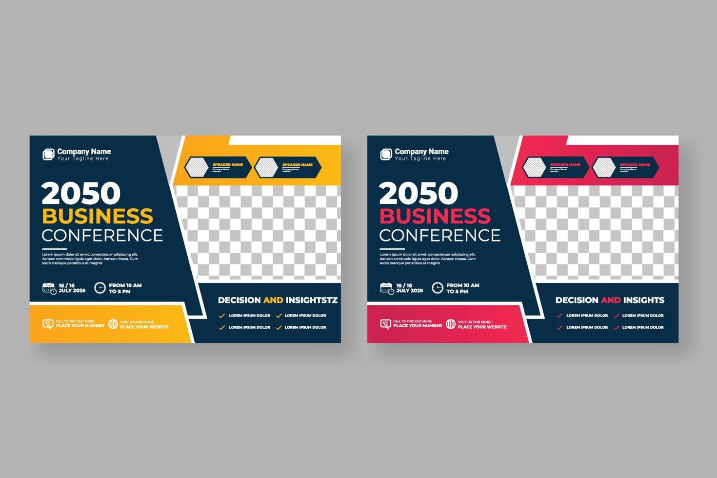 bedrijf conferentie folder voor jaar- verslag doen van en brochure bedrijf met modern ontwerp vector