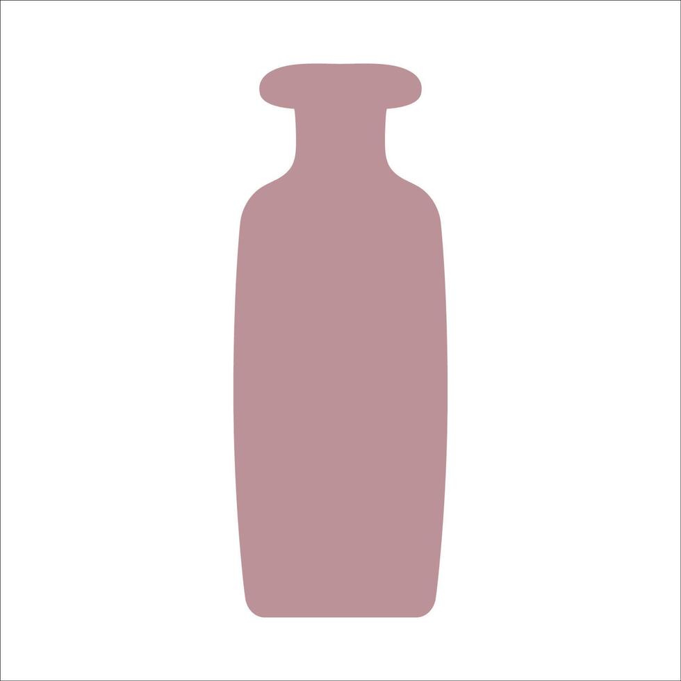 vector illustratie van modern keramisch vaas. single element in modieus boho stijl geïsoleerd Aan wit achtergrond