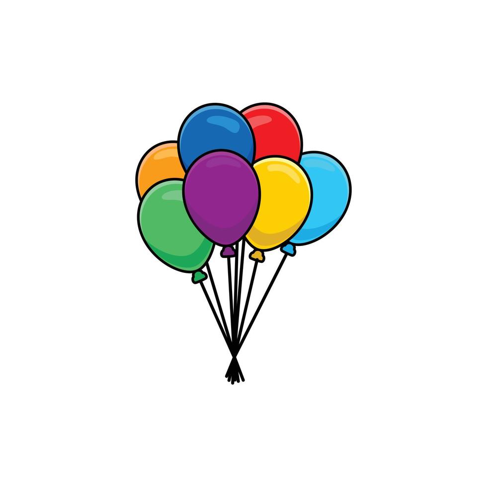 ballon. ballon kleurrijk vector. ballon icoon gemakkelijk teken. ballon icoon vector. flaying ballon. ballon solide icoon vector ontwerp illustratie logo sjabloon.