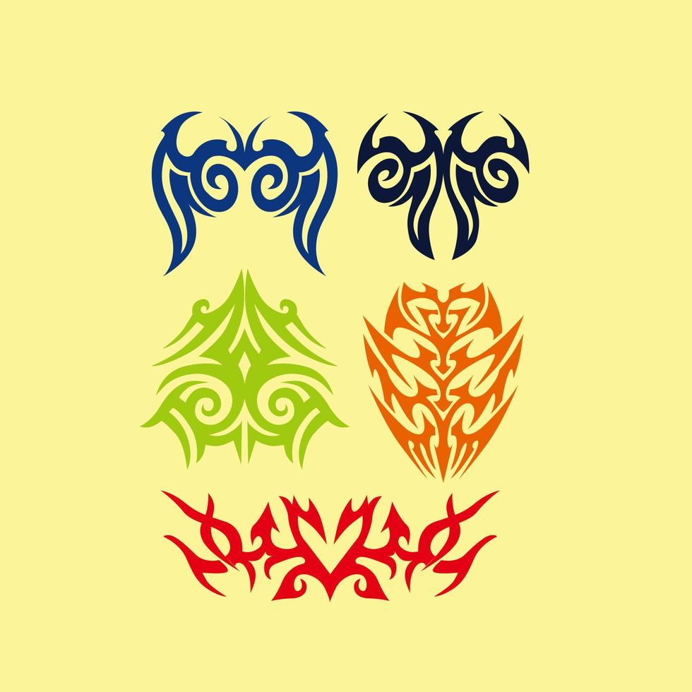 tatoeëren abstract tribal element ontwerp vector