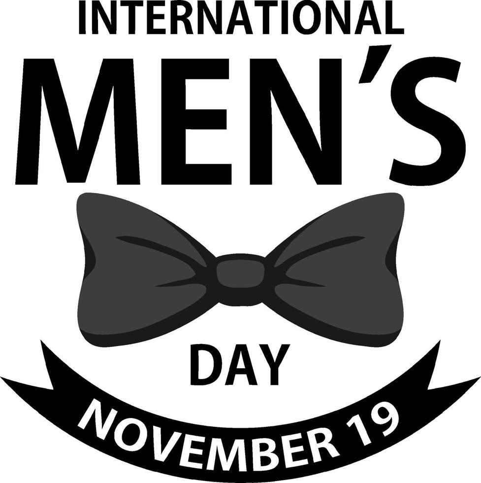 Internationale Mannen dag voor poster of banier ontwerp vector