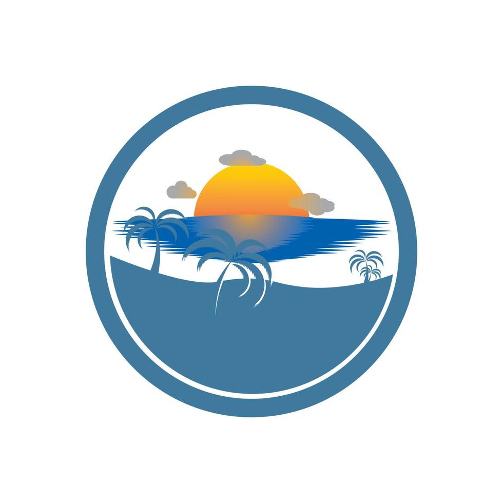 zonsondergang logo icoon ontwerp symbool illustratie vector