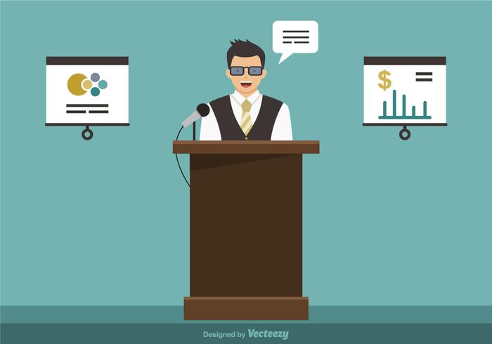 Gratis Business Seminar Vectorillustratie vector